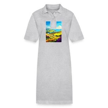Exmoor Nationalpark Reiseposter Souvenir WPA - Stanley/Stella Frauen Bio-Polokleid PAIGER - Schwarz - Vorne