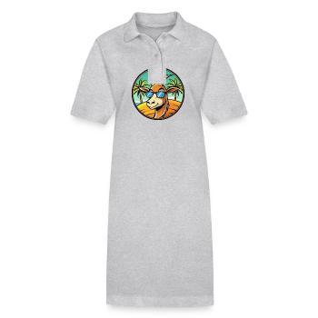 Antelope Funny Cartoon Summer Beach Sunglasses - Stanley/Stella PAIGER Organic Women’s Polo Dress - black - Front