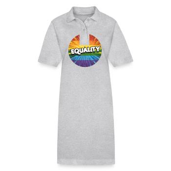 LGBTQ Equality - Stanley/Stella PAIGER Organic Women’s Polo Dress - black - Front