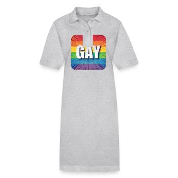 LGBTQ GAY - Robe polo bio PAIGER Stanley/Stella Femme - noir - Devant