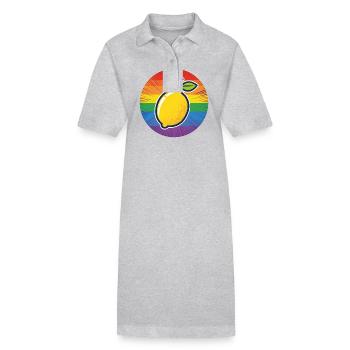 LGBTQ Citron Lime - Robe polo bio PAIGER Stanley/Stella Femme - noir - Devant
