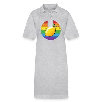 LGBTQ Citron Lime - Robe polo bio PAIGER Stanley/Stella Femme - noir - Devant