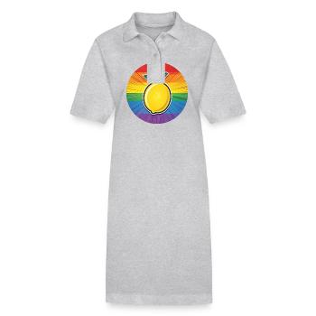 LGBTQ Citron Lime - Robe polo bio PAIGER Stanley/Stella Femme - noir - Devant
