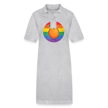 LGBTQ Orange - Stanley/Stella Frauen Bio-Polokleid PAIGER - Schwarz - Vorne