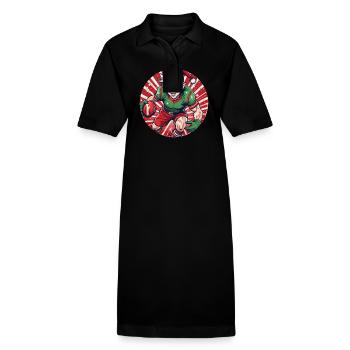 Christmas Elf Rugby - Stanley/Stella PAIGER Organic Women’s Polo Dress - black - Front