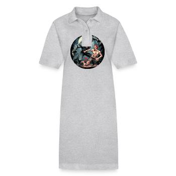 Gruseliges Halloween-partykostüm Werwolf Greift An - Stanley/Stella PAIGER Organic Women’s Polo Dress - black - Front