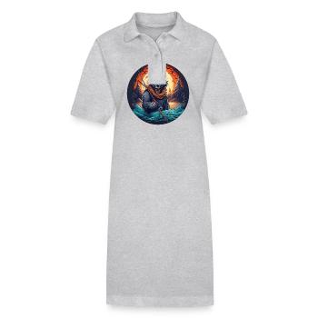 Effrayant Halloween Party Costume Loup-Garou Pêche - Robe polo bio PAIGER Stanley/Stella Femme - noir - Devant
