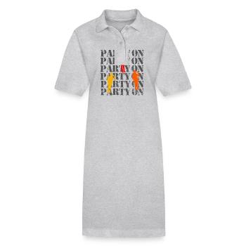 Fête le jour de la fête des pères - Robe polo bio PAIGER Stanley/Stella Femme - noir - Devant
