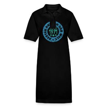 Born in 1971 - Stanley/Stella PAIGER Organic Women’s Polo Dress - black - Front