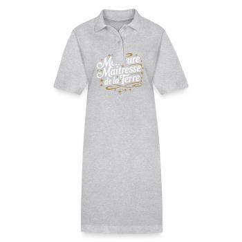 Meilleure maîtresse de la Terre - Robe polo bio PAIGER Stanley/Stella Femme - noir - Devant