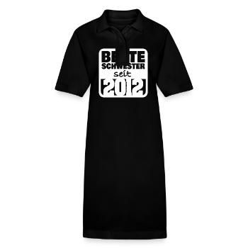 2012 - Robe polo bio PAIGER Stanley/Stella Femme - noir - Devant