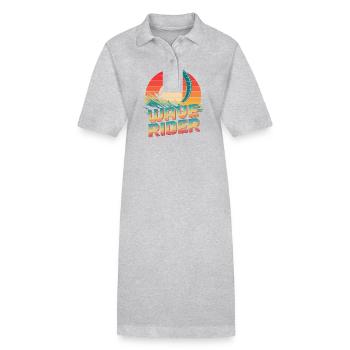 Wave rider Kitesurf Design - Robe polo bio PAIGER Stanley/Stella Femme - noir - Devant