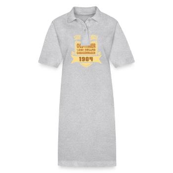 1984 - Stanley/Stella PAIGER Organic Women’s Polo Dress - black - Front