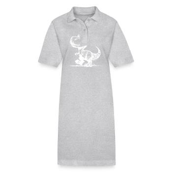 Mignon mignon T-Rex Dino - Robe polo bio PAIGER Stanley/Stella Femme - noir - Devant