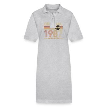 1987 - Stanley/Stella Frauen Bio-Polokleid PAIGER - Schwarz - Vorne