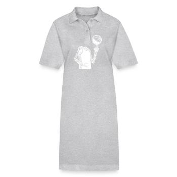 Halloween Skeleton Costume Basketball Style - Stanley/Stella PAIGER Organic Women’s Polo Dress - black - Front