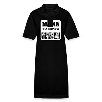 Born in 1984 - Stanley/Stella PAIGER Organic Women’s Polo Dress - black - Front