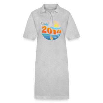 Born 2014 – Cheers to 11 Years of Great Moments - Stanley/Stella PAIGER Organic Women’s Polo Dress - black - Front