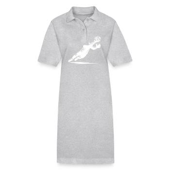 Torhüter pariert den fliegenden Ball - Stanley/Stella Frauen Bio-Polokleid PAIGER - Schwarz - Vorne