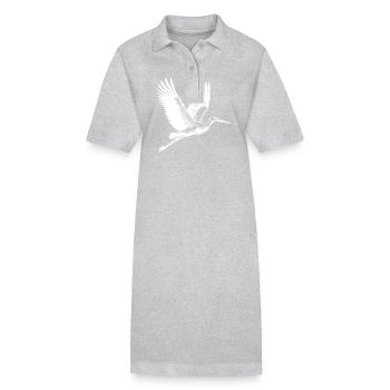 Eleganter Fliegender Storch - Stanley/Stella Frauen Bio-Polokleid PAIGER - Schwarz - Vorne