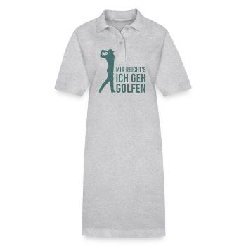 Rentner Mit Schwung Golfsport Golfen Golfspieler - Stanley/Stella Frauen Bio-Polokleid PAIGER - Schwarz - Vorne