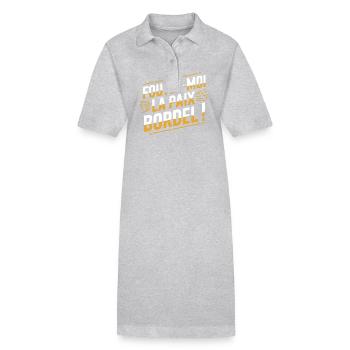 Foutez-moi la paix bordel! - Robe polo bio PAIGER Stanley/Stella Femme - noir - Devant