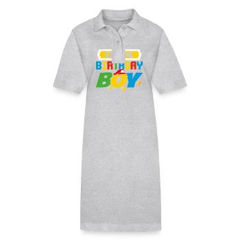 Im The Birthday Boy Game Gaming Family Matching - Stanley/Stella Frauen Bio-Polokleid PAIGER - Schwarz - Vorne