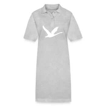 Belle silhouette de cygne - Robe polo bio PAIGER Stanley/Stella Femme - noir - Devant