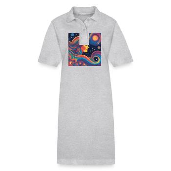Vierge Astrologie Né Cadeau - Robe polo bio PAIGER Stanley/Stella Femme - noir - Devant