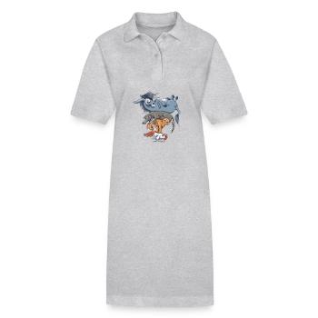 Worth A Try - Stanley/Stella Frauen Bio-Polokleid PAIGER - Schwarz - Vorne