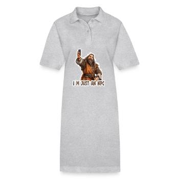 Sorry I'm Just a NPC – Funny RPG Design - Stanley/Stella PAIGER Organic Women’s Polo Dress - black - Front