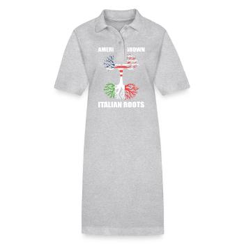 Italien - Stanley/Stella Frauen Bio-Polokleid PAIGER - Schwarz - Vorne