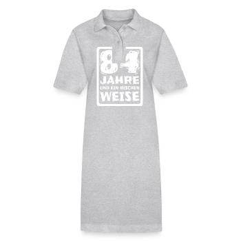 Spruch 84 - Stanley/Stella Frauen Bio-Polokleid PAIGER - Schwarz - Vorne