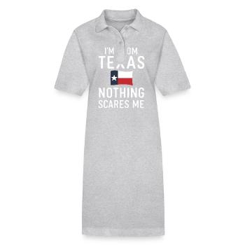 Texas State Texaner Texas - Stanley/Stella Frauen Bio-Polokleid PAIGER - Schwarz - Vorne