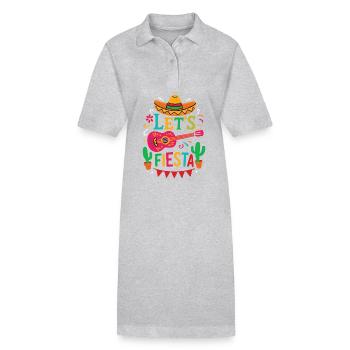 Let’s Fiesta – Bright Mexican Party Style - Stanley/Stella PAIGER Organic Women’s Polo Dress - black - Front
