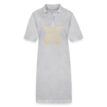 Maiden's name Malina - Stanley/Stella PAIGER Organic Women’s Polo Dress - black - Front