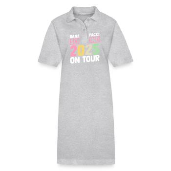 Kita Farewell First Grade School Enrollment 2025 - Stanley/Stella PAIGER Organic Women’s Polo Dress - black - Front