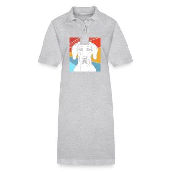 Rhodesian Ridgeback - Stanley/Stella Frauen Bio-Polokleid PAIGER - Schwarz - Vorne