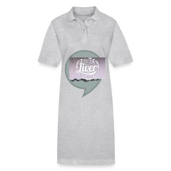 Alcohol, Funny Liver Saying Beer Drinker - Stanley/Stella PAIGER Organic Women’s Polo Dress - black - Front