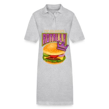 Burger-Cheeseburger Spruch Hamburger-Royale - Stanley/Stella Frauen Bio-Polokleid PAIGER - Schwarz - Vorne
