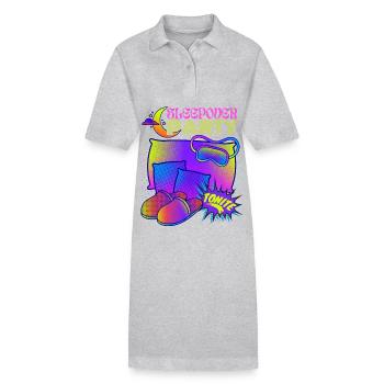 Pajama Party, Overnight Stay, Slumber Party - Stanley/Stella PAIGER Organic Women’s Polo Dress - black - Front