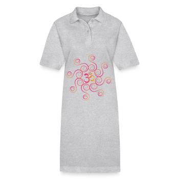 Om-Symbol Om-Zeichen Om-Mantra Yoga-Yogi-Mandala - Stanley/Stella Frauen Bio-Polokleid PAIGER - Schwarz - Vorne