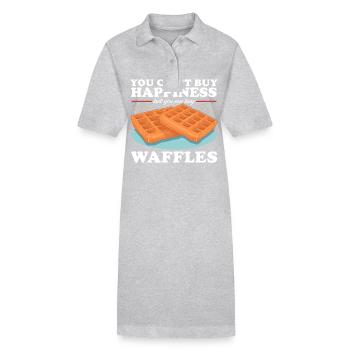 Waffle Waffle Lover Funny Waffles Gift - Stanley/Stella PAIGER Organic Women’s Polo Dress - black - Front