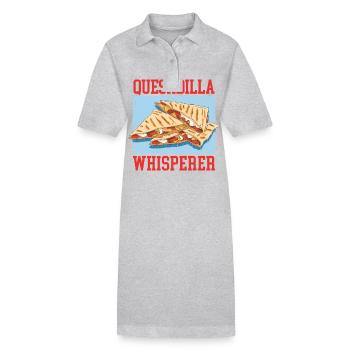 Quesadilla Tortilla Quesadillas Gift - Stanley/Stella PAIGER Organic Women’s Polo Dress - black - Front
