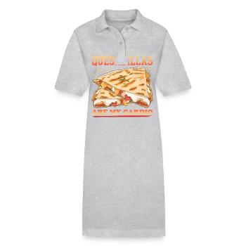 Quesadilla Tortilla Quesadillas Gift - Stanley/Stella PAIGER Organic Women’s Polo Dress - black - Front