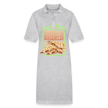 Quesadilla Tortillas Quesadillas Gift - Stanley/Stella PAIGER Organic Women’s Polo Dress - black - Front