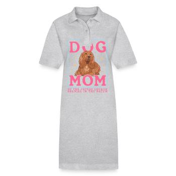 Cocker Spaniel Maman Cocker Spaniel Cadeau - Robe polo bio PAIGER Stanley/Stella Femme - noir - Devant