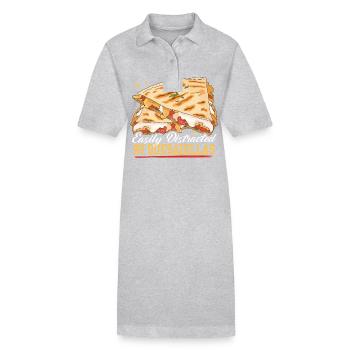 Quesadilla Tortillas Quesadillas Gift - Stanley/Stella PAIGER Organic Women’s Polo Dress - black - Front