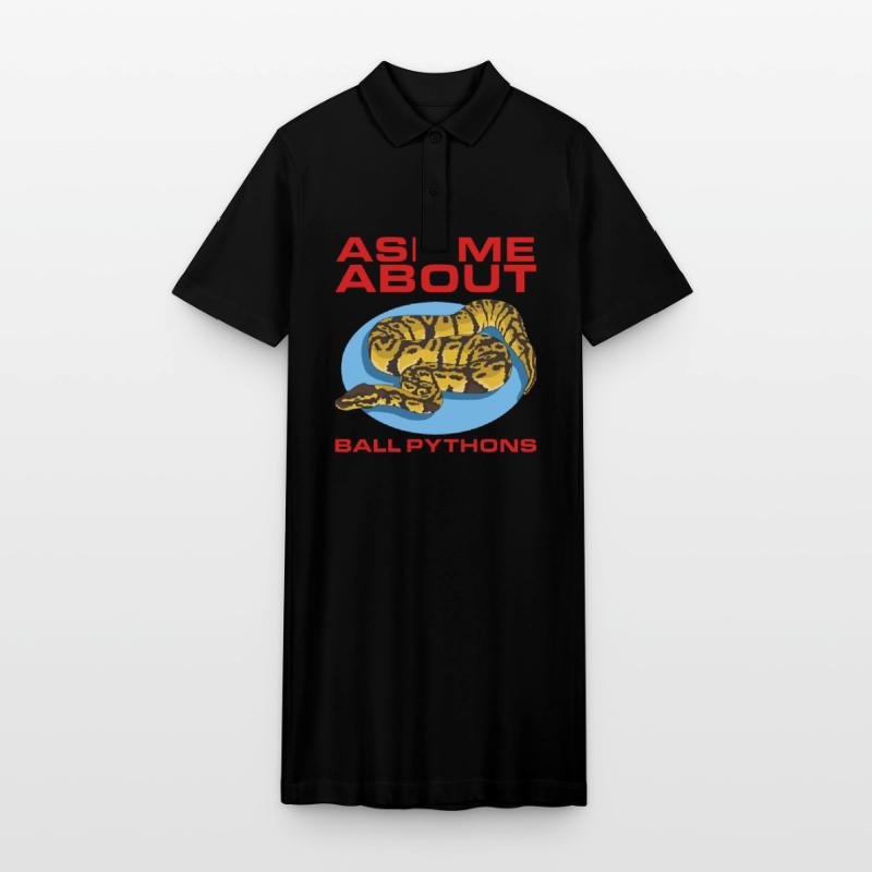 Königspython Python Schlange Geschenke Stanley/Stella Frauen Bio-Polokleid PAIGER