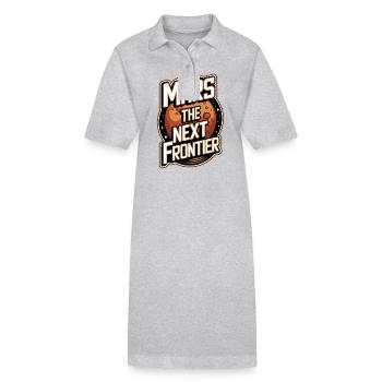 Mars Planète Planète Système Solaire - Robe polo bio PAIGER Stanley/Stella Femme - noir - Devant